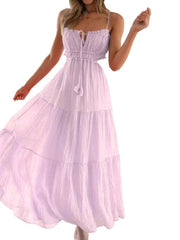 Lila Hollow Back Swing Dress