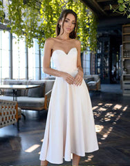 Amara Strapless Sweetheart Wrap Dress