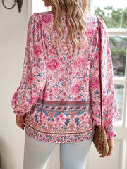 Boho Floral Blouse