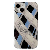Blue & Black Argyle iPhone Case
