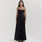 Aurora Embellished Lamé Gown