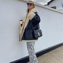 New York Teddy Lined Bomber Jacket