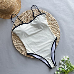 Amarante Patchwork One-Piece Swimsuit.