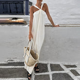 Layla Halterneck Cotton Beach Dress