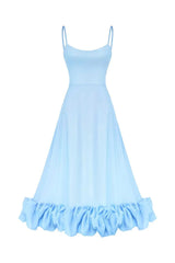 Amelia Chiffon Suspender A-Line Maxi Skirt Dres