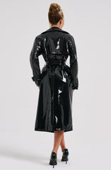 Dynasty Trench Coat - Black