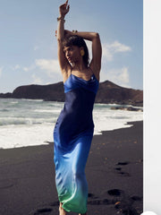 Alessandra Ombre Slip Dress