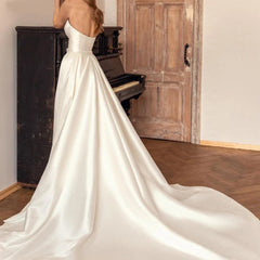 Amalina Satin Backless Gown