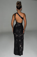 Genevieve Maxi Dress - Black Sparkle