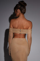 Jana Maxi Skirt - Gold Sparkle