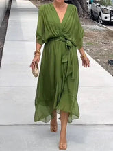 V-Neck Flowy Dress