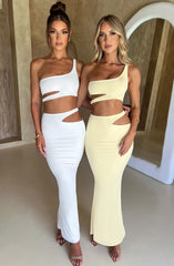 Kaela Maxi Skirt - Lemon