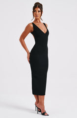Lucinda Midi Dress - Black