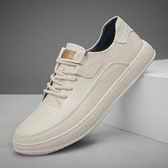 Genuine Leather Glide Sneakers