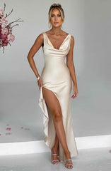 Marilyn Maxi Dress - Champagne