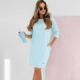 Everyday 3/4 Sleeve Dress with Pockets