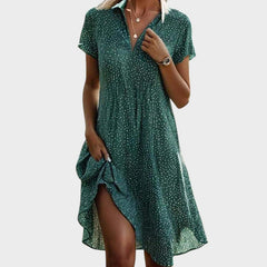 Playful Polka Midi Dress