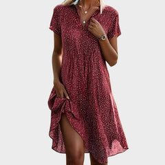 Playful Polka Midi Dress