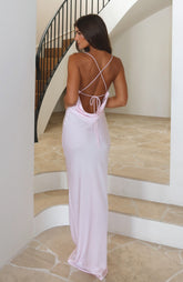 Over My Head Maxi Dress Baby Pink