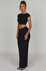 Yazmin Maxi Skirt - Black
