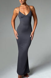 Zelda Maxi Dress - Charcoal