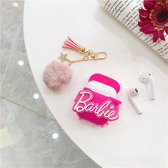 3D Barbie Silicone AirPods Earphone Case