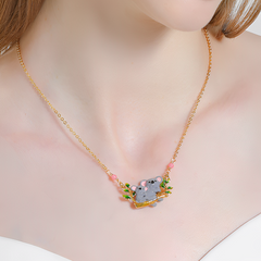 Sweet and Cute Enamel Koala Necklace