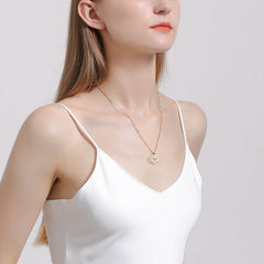 18K Cute Pet Cubic Enamel Cat & Dog Enamel Necklace