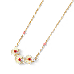 Phalaenopsis Sweet Pearl Flower Necklace
