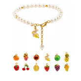 18K Pearls Fresh Fruit Enamel Bracelet
