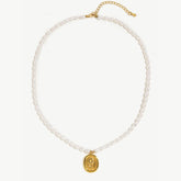 Sunflower Lucky Charm Pearl Necklace