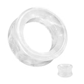 Organic Natural Quartz Saddle Double Flared Tunnels