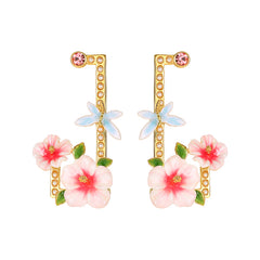 Hibiscus Special-shaped Large Earrings
