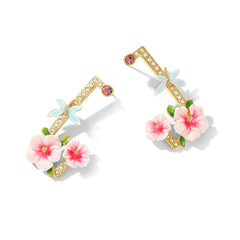 Hibiscus Large Earrings