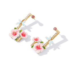 Hibiscus Large Earrings