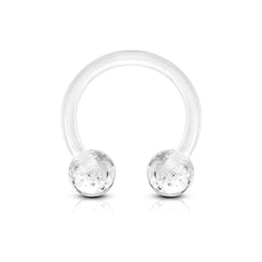 Acrylic Bio Flexible Glitter Horseshoes