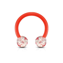 Acrylic Bio Flexible Glitter Horseshoes