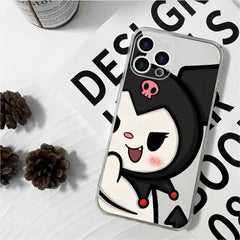 Anime My Melody Kuromi Kawaii iPhone Case
