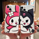 Anime My Melody Kuromi Kawaii iPhone Case