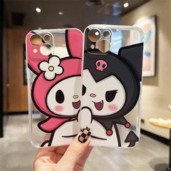 Anime My Melody Kuromi Kawaii iPhone Case