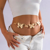 Bohemia Gold Silver Tone Butterfly Belly Chain