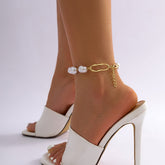 Bohemia Irregular Pearl Chain Anklet