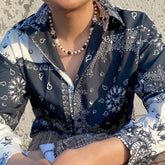 Boho Dice Charm Beaded Pearl Chain Choker Necklace