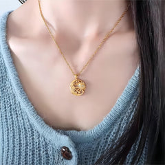 Boho Sun and Moon Celestial Necklace