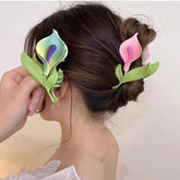 Chic Calla Lily Chignon Claw Clip Hair Clip