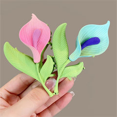 Chic Calla Lily Chignon Claw Clip Hair Clip
