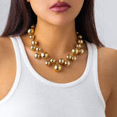 Chic Chunky Ball Chain Choker Necklace