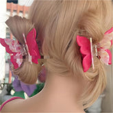 Chic Colorful Duo Butterfly Chignon Claw Clip Hair Clip