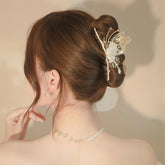 Chic CZ Inlaid Butterfly Chignon Claw Clip Hair Clip