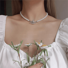 Chic CZ Inlaid Purple Saturn Necklace Earrings Bracelet Set